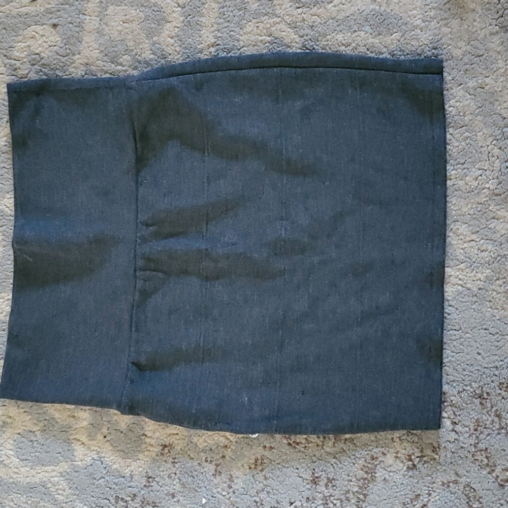 Gray high waist skirt